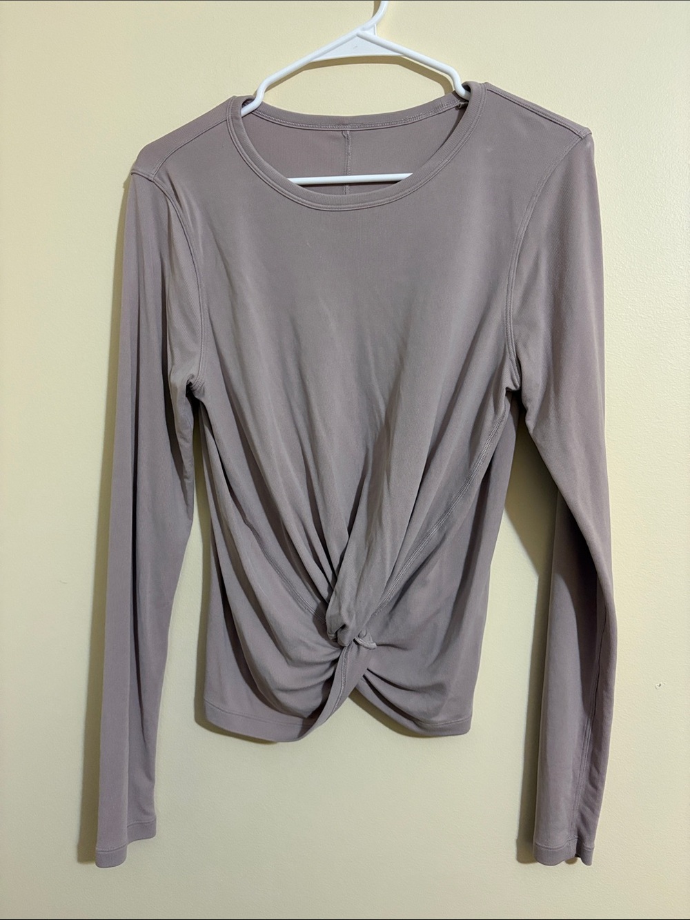 Lululemon Long-Sleeve Twist Front Top - lavender